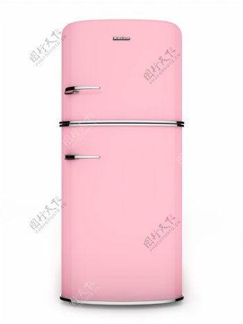 粉红色冰箱图片