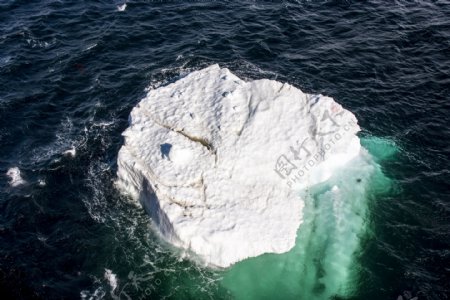 海面上的一块浮冰图片