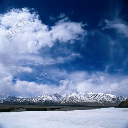 美丽雪景摄影图片