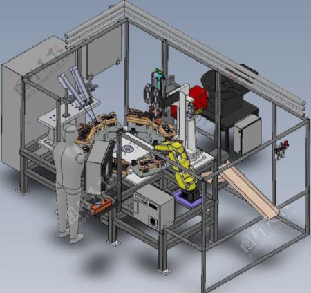 机器人焊接机机械模型