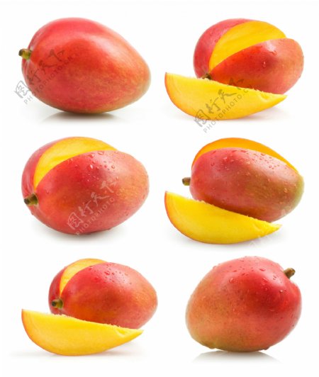 芒果与芒果切片图片