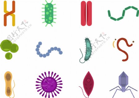 细菌图标设计素材