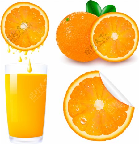 橙汁与果汁图片