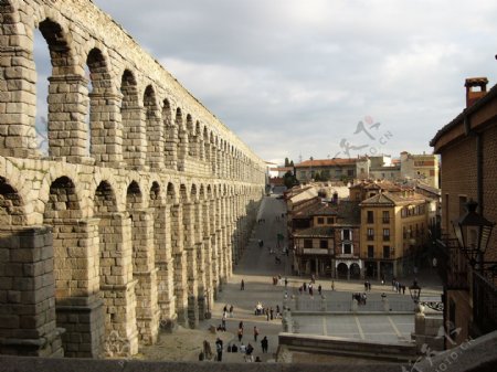 罗马城墙背景素材