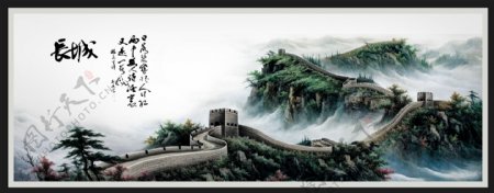 中国风长城挂画