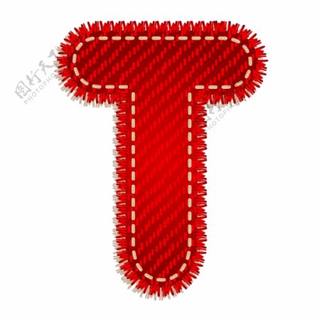 红色字母T