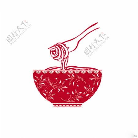 面食剪纸制作logo