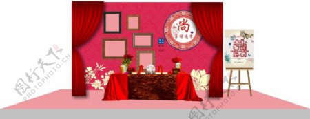 中式婚礼甜品区