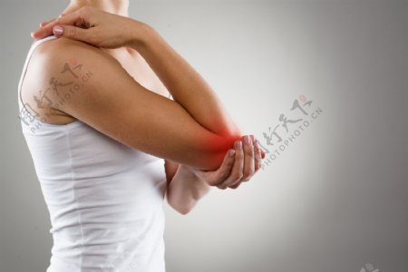 腕关节疼痛的女人图片