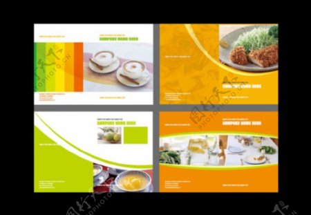 美食高档宣传PSD画册模板