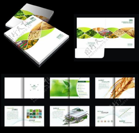 农业企业宣传画册设计模板cdr素材下载
