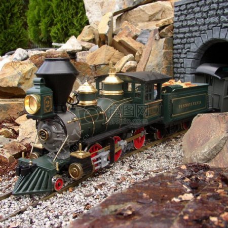 黑色火车模型