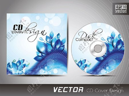 蓝色梦幻光斑CD封面