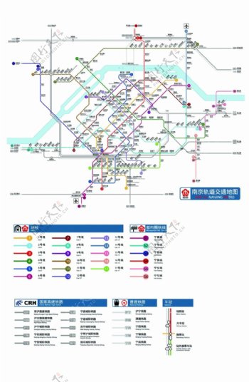 南京地铁地铁线路图