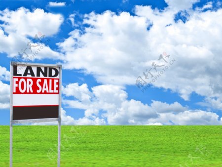 土地出售指示牌图片