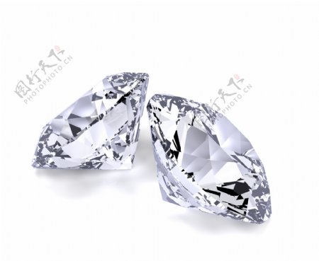 两颗晶亮的钻石