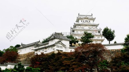 白色日本城堡