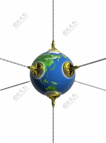 地球卫星模型图片