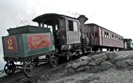 复古的铁皮火车