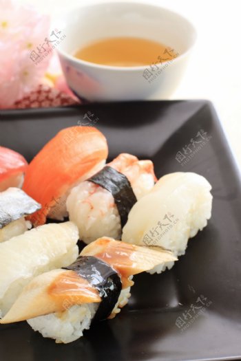日本海鲜背景食物图片