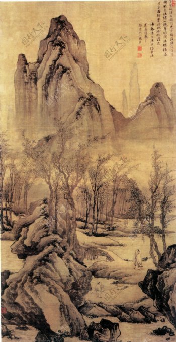 中国山水古典名画图片