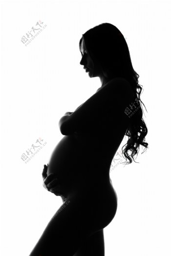 捂着肚子的孕妇图片