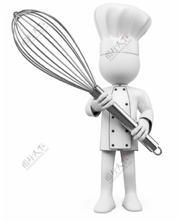 3D小人厨师图片