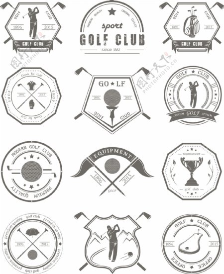 高尔夫球标签图片