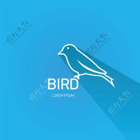 鸟类标志设计矢量素材