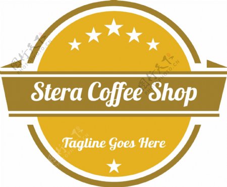 干咖啡店logo模板