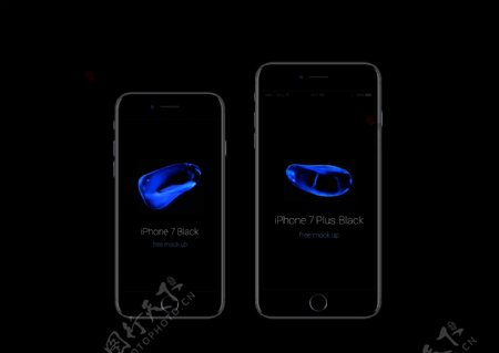 iPhone7亮黑素材