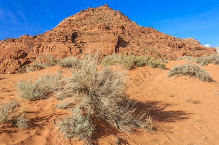 美丽岩石沙漠风景摄影