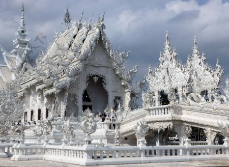 泰国白色寺庙图片