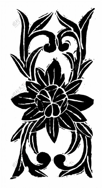 花鸟图案元明时代图案中国传统图案200