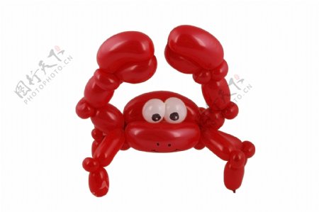 红色气球螃蟹