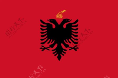 阿尔巴尼亚的剪辑艺术王国国旗