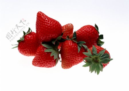 草莓大堆草莓红色设计素材