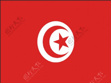 矢量突尼斯国旗