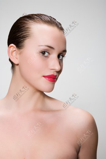 自信女人的侧脸图片图片