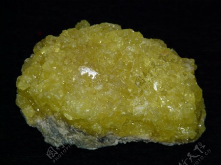 硫磺晶体石图片