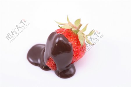 水果草莓巧克力图片