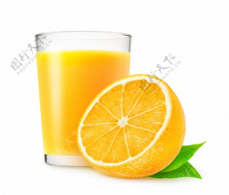 鲜榨橙汁饮料高清图片下载