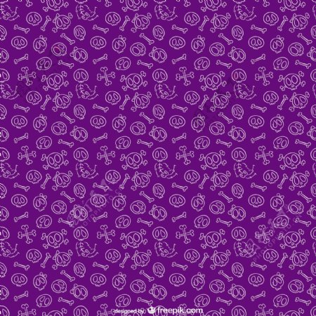 紫色的万圣节模式