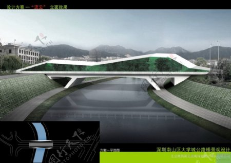 44.深圳南山区大学城公路桥设计