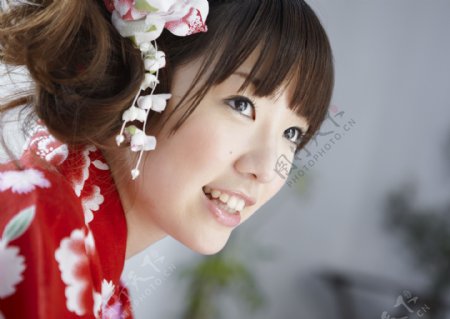 日本美女面部特写图片