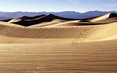 唯美戈壁沙漠风景图片