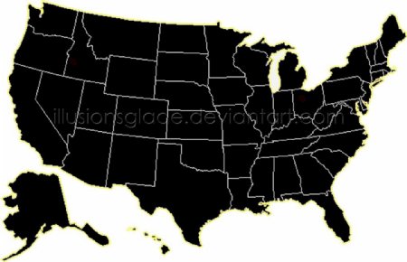 USA美国地图笔刷
