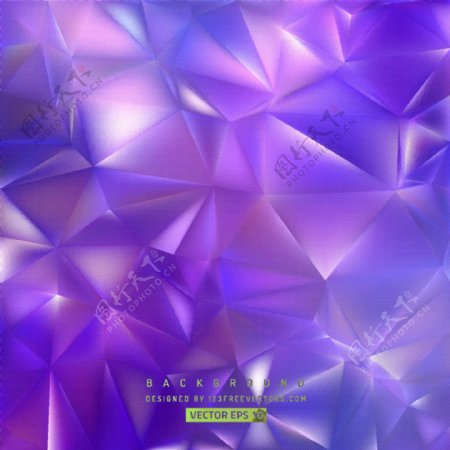 蓝紫色多边形背景设计