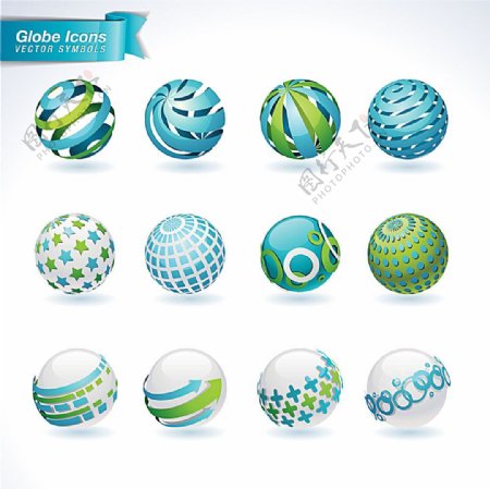 球形logo设计
