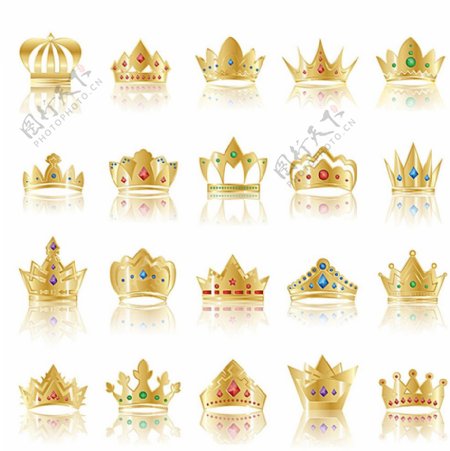 金色皇冠样式图片